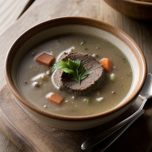 Slow Cooked Beef Soup recipe image