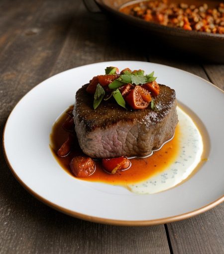 Slow Cooked Devilled Beef recipe image