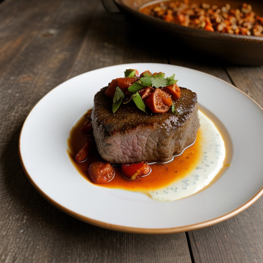 Slow Cooked Devilled Beef recipe image