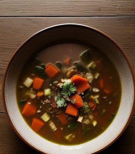 Slow and Savory Veggie Soup recipe image