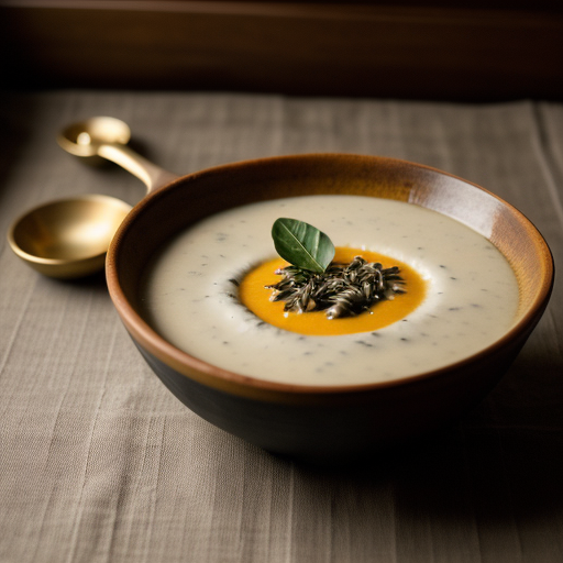 Smoked Acorn Squash & Wild Rice Bisque recipe image