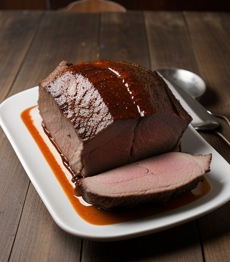 Smoked Beef Roast and Pork Roast recipe image