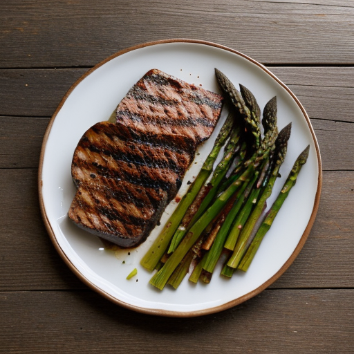 Smoked Carpaccio With Grilled Potato, Asparagus and Water recipe image