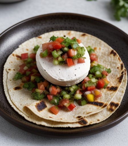 Smoked Chicken Tortilla With Tomato Salsa And recipe image