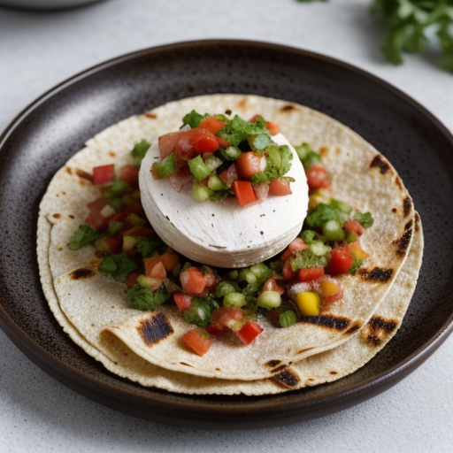 Smoked Chicken Tortilla With Tomato Salsa And recipe image