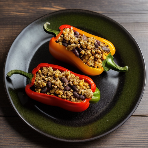 Smoked Corn Stuffed Pepper recipe image