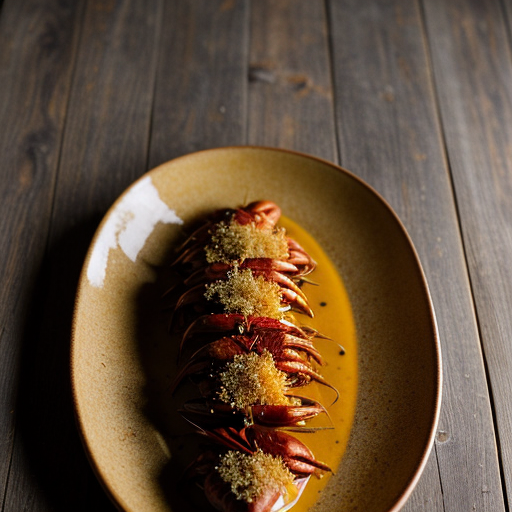 Smoked Crawfish With a Creole Mustard and Roasted Red Pep recipe image