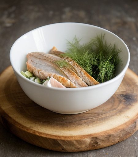 Smoked Fish Salad With Dill Vinaigrette recipe image