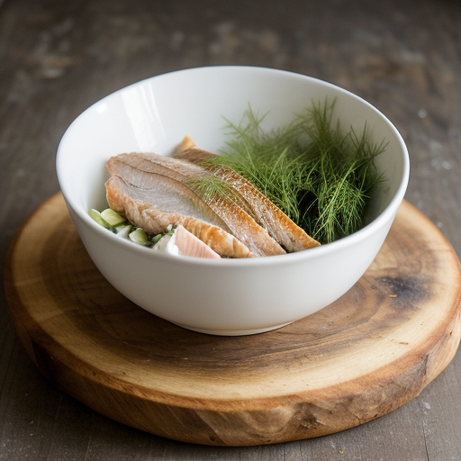Smoked Fish Salad With Dill Vinaigrette recipe image