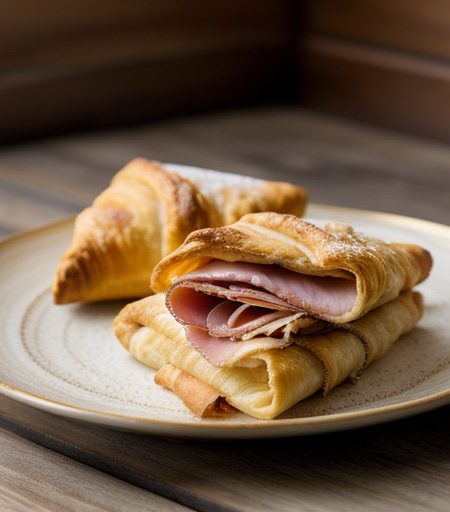 Smoked Ham and Goat Cheese Turnovers recipe image
