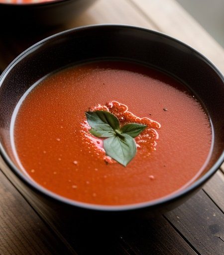 Smoked Red Bell Pepper Soup recipe image