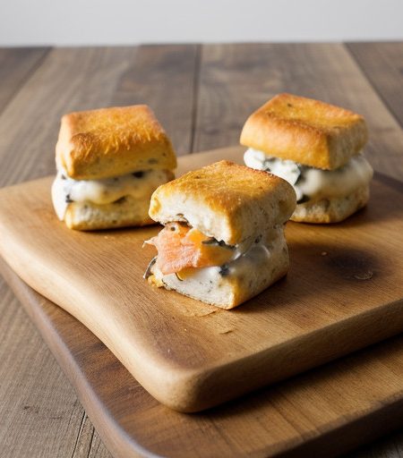 Smoked Salmon~ Bacon & Cheddar Rolls recipe image