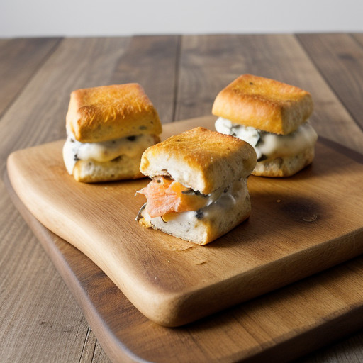 Smoked Salmon~ Bacon & Cheddar Rolls recipe image