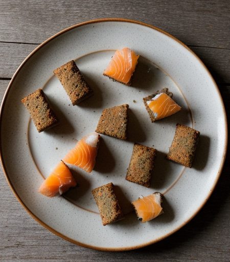 Smoked Salmon Bites With Lemon Balm on Pumper recipe image