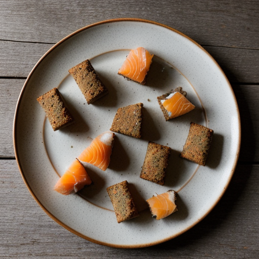 Smoked Salmon Bites With Lemon Balm on Pumper recipe image