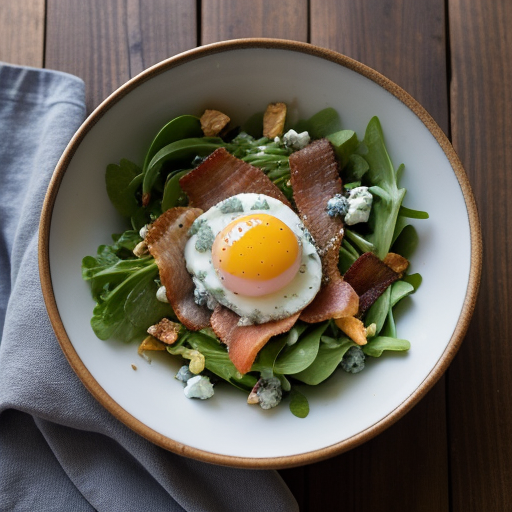 Smoked Salmon, Crispy Bacon and Maytag Blue Cheese Salad recipe image
