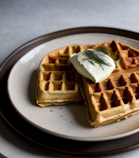 Smoked Salmon & Dill Waffles recipe image