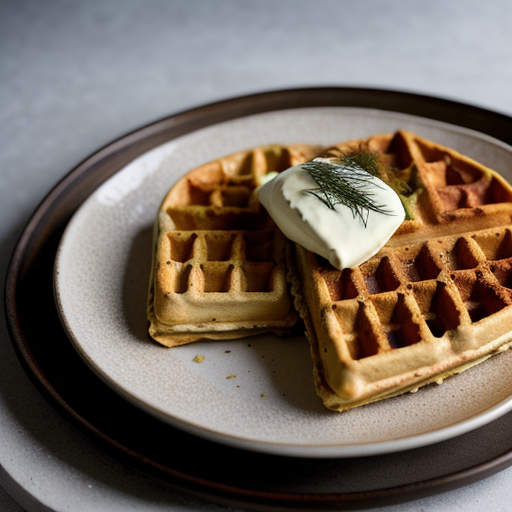 Smoked Salmon & Dill Waffles recipe image