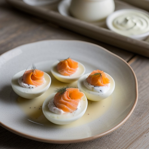Smoked Salmon Stuffed Eggs recipe image