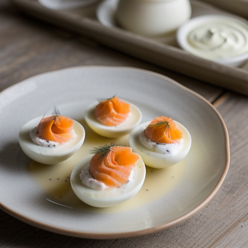 Smoked Salmon Stuffed Eggs recipe image