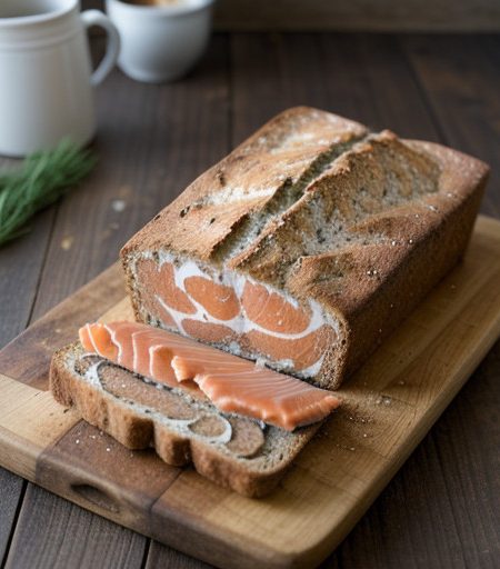 Smoked Salmon With Brown Soda Bread recipe image
