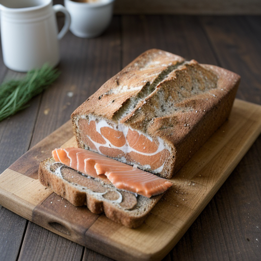 Smoked Salmon With Brown Soda Bread recipe image