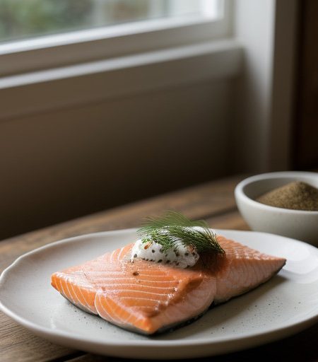 Smoked Salmon With Coriander-Pepper Rub recipe image