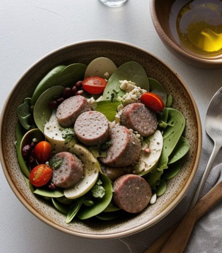 Smoked Sausage Antipasto Salad recipe image