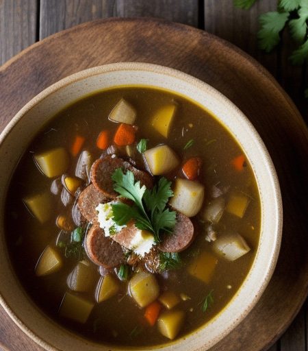Smoked Sausage & Bean Soup recipe image
