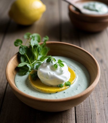 Smoked Trout With Watercress Sauce recipe image