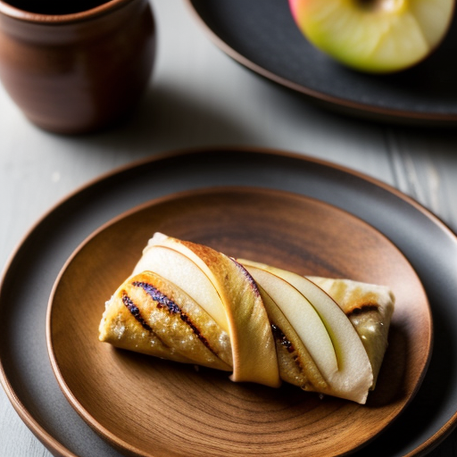 Smoked Trout and Grilled Apple Strudel recipe image