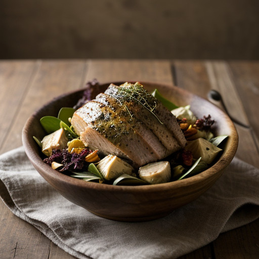 Smoked Turkey and Artichoke Salad - Bon Appetit recipe image