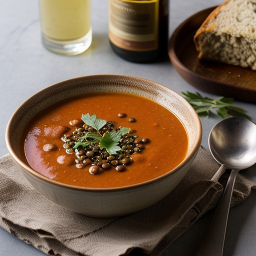 Smokey Tomato & Lentil Soup recipe image