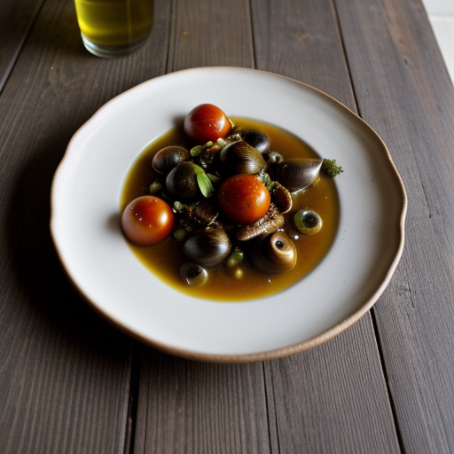 Snails, Cretan Style, W/ Vinegar or Tomatoes recipe image