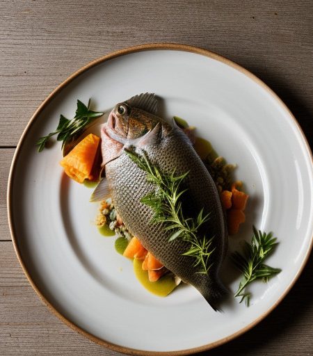 Snapper With Papaya and Fresh Herbs - Bon Appetit recipe image