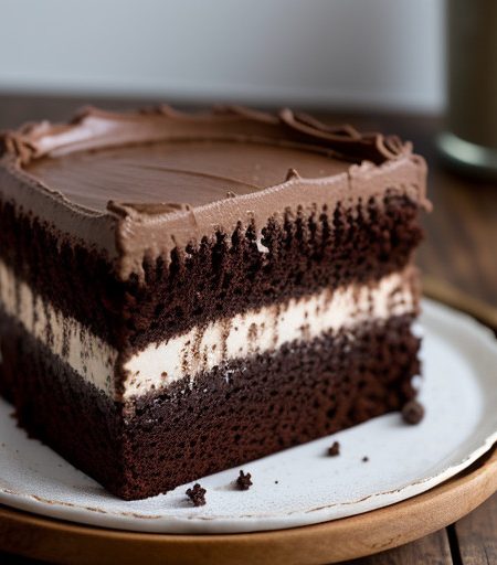 Snicker Chocolate Cake recipe image