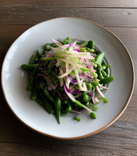 Snow Pea and Napa Cabbage Slaw recipe image