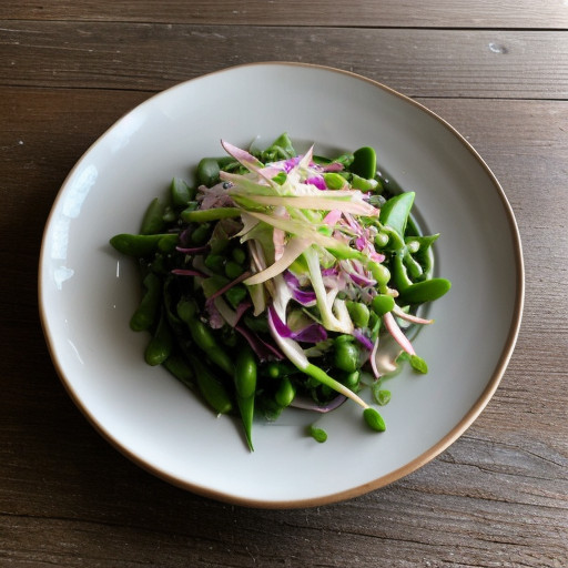 Snow Pea and Napa Cabbage Slaw recipe image