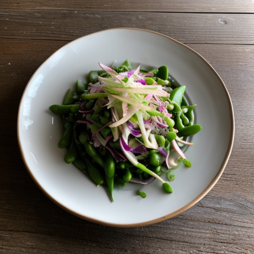 Snow Pea and Napa Cabbage Slaw recipe image