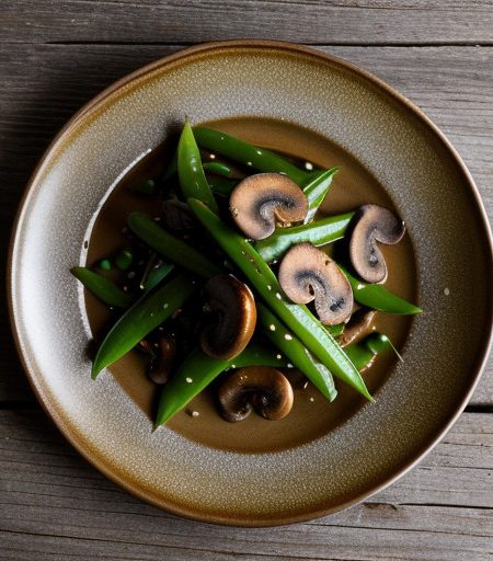 Snow Peas With Mushrooms recipe image