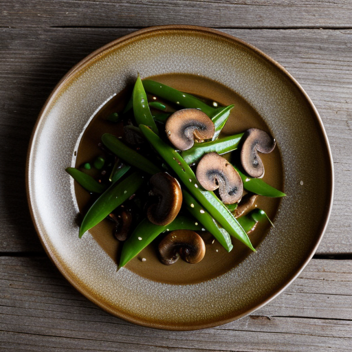 Snow Peas With Mushrooms recipe image