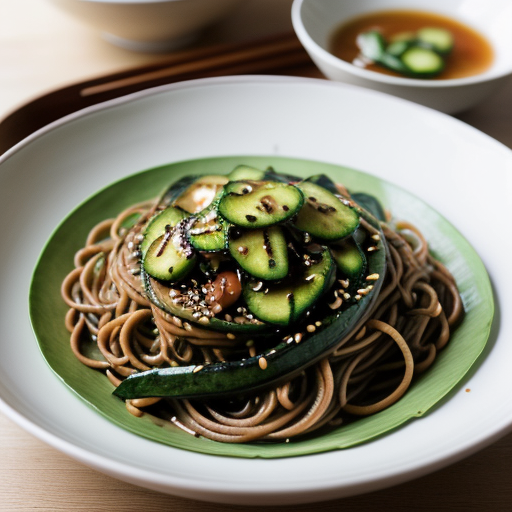 Soba Noodles With Cucumbers recipe image