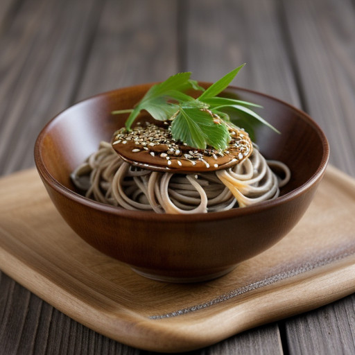 Soba With Sesame Peanut Sauce recipe image