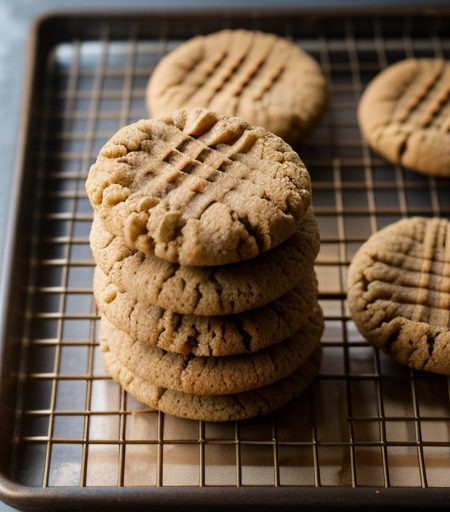 Soft Peanut Butter Cookies & Peanut Blossoms recipe image