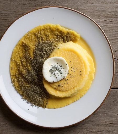 Soft Polenta With Poppy and Rubiola recipe image