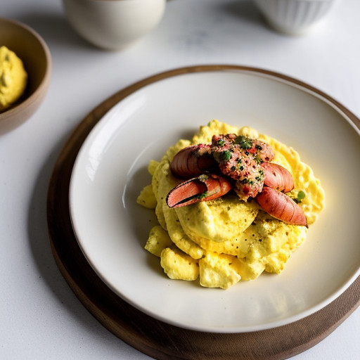 Soft Scrambled Eggs With Lobster recipe image