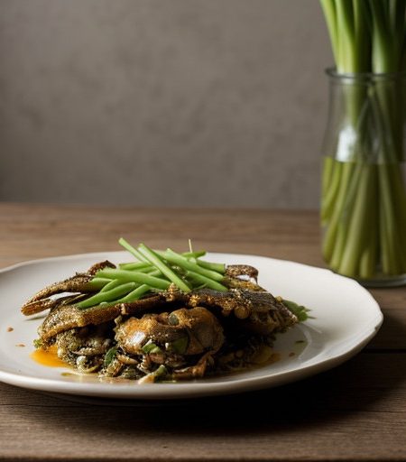 Soft Shell Crabs With Scallions recipe image