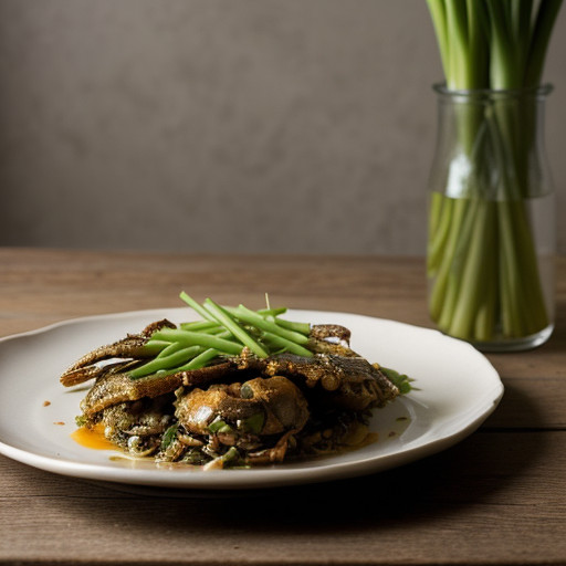 Soft Shell Crabs With Scallions recipe image