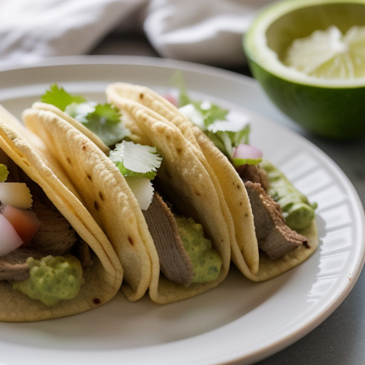Soft Tacos With East L.A. Guacamole recipe image