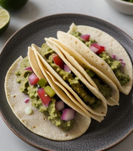 Soft Tacos With East L.A. Guacamole recipe image